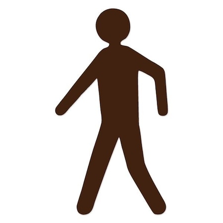 Ergomat 7inX12in DuraStripe Xtreme Pedestrians Brown, 10PK DSX-MANDIECUT-7-BR-KIT